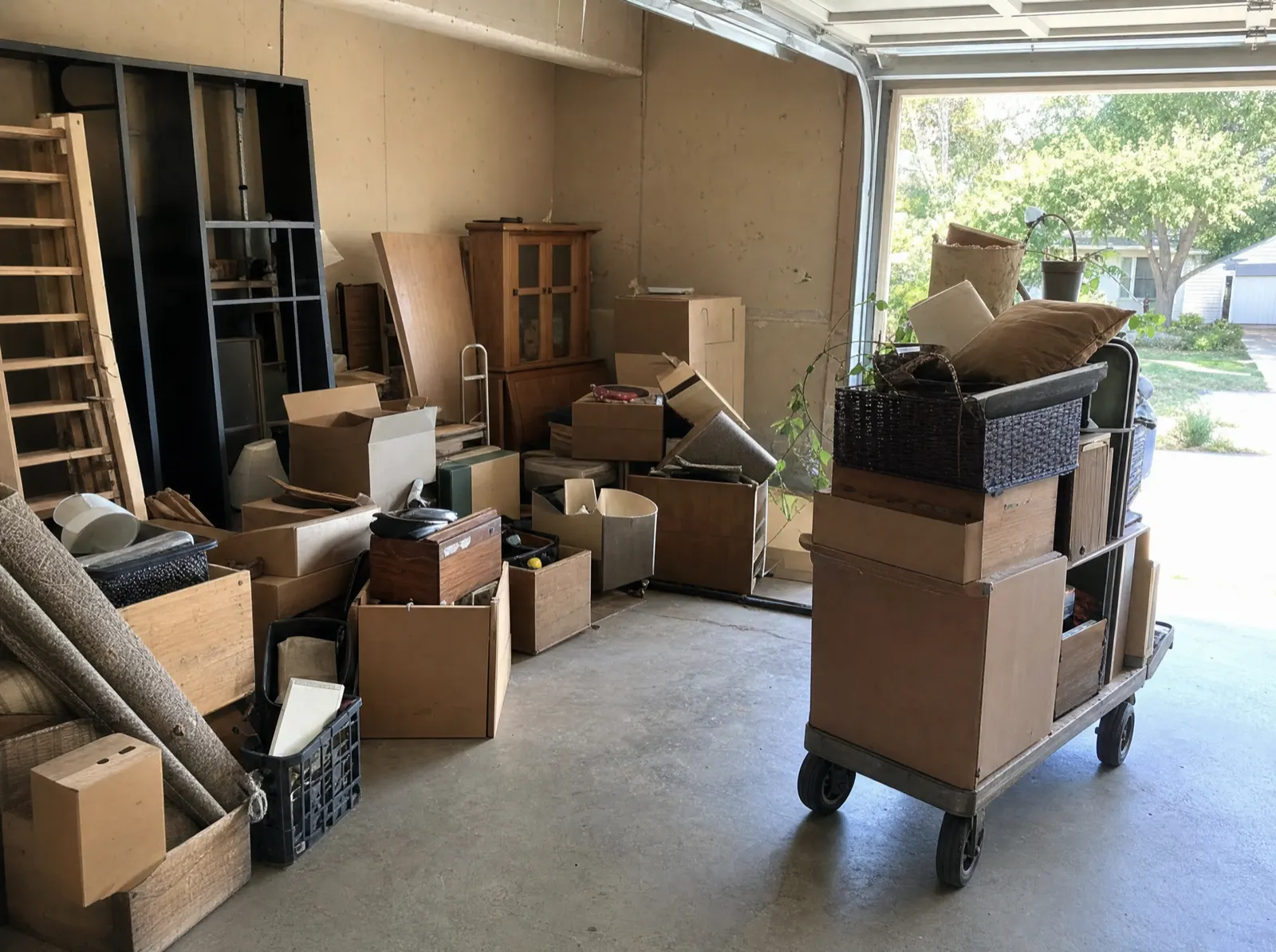Mid-job at a property in Southern California